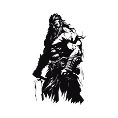 vector illustration of a knight warrior 7