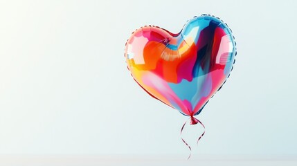 Colorful heart-shaped balloon (6)