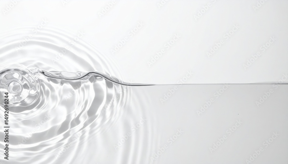 Poster water ripple effect minimalist setting abstract photography calm environment close-up view fluid dyn