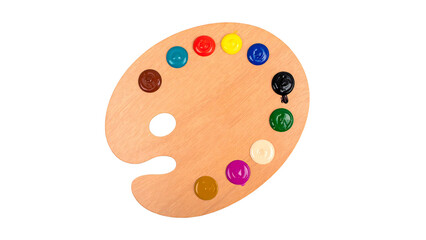Vector illustration of sweet Easter eggs in a colorful paint palette