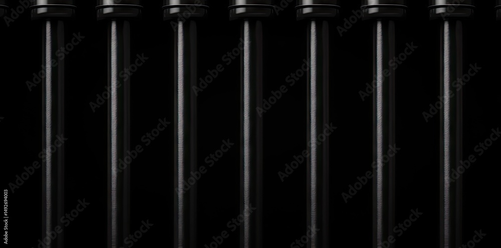 Aufkleber a textured. dark metal grid pattern showcasing a series of interlocking bars against a rough stone b