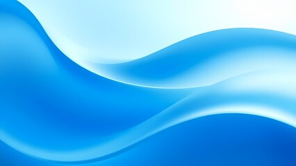 Fototapeta premium Ethereal blue abstract background featuring a gently flowing, luminous curve with subtle gradient shifts and a soft, dreamlike texture, creating a serene and calming visual.