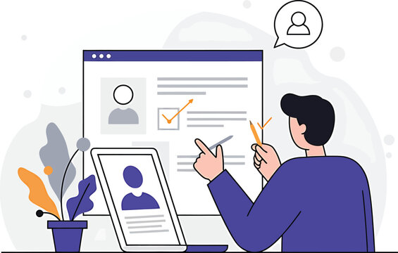 Skills Assessment Vector Illustration