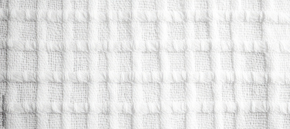 Poster close-up view of a textured. natural fabric background showcasing a soft. neutral tone. ideal for pr