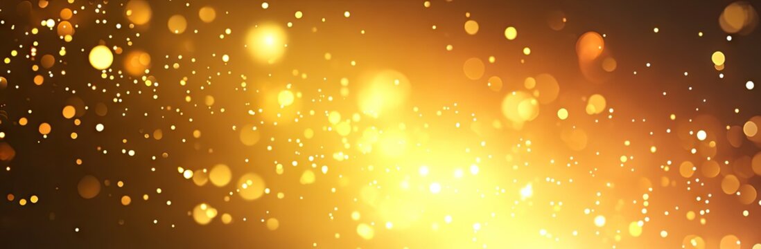 A shimmering golden light burst radiates across a dark background. creating a magical atmosphere filled with sparkling particles and subtle glow effects. ideal for festive themes