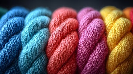 Rainbow Yarn Texture