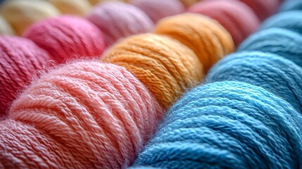 Rainbow Yarn Texture