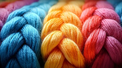 Rainbow Yarn Texture