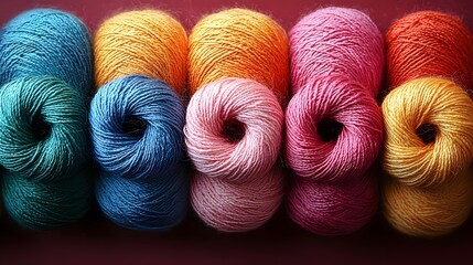 Rainbow Yarn Texture