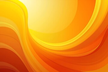 Abstract orange and yellow gradient background with flowing swirls for creative design projects