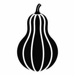 Boston Morrow Squash silhouette icon on white background