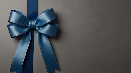blue gift bow