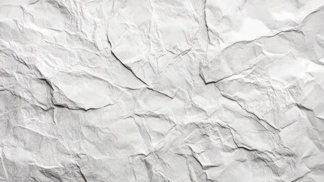 white crumpled paper texture background, creating interesting patterns and unique surface details