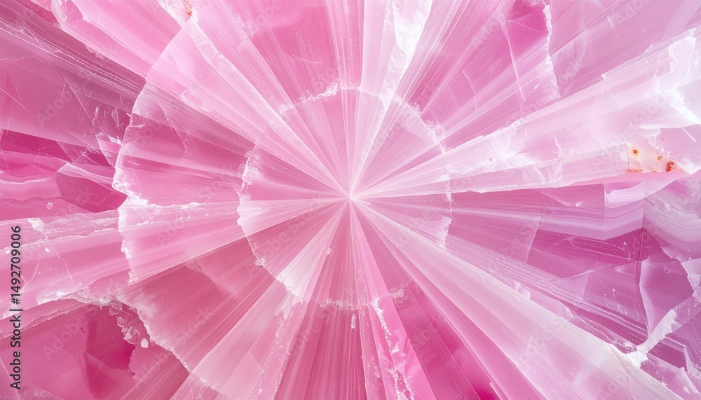 Poster exploring geometric patterns in pink stone natural environment abstract art close-up view mineral fo