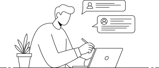 Career Development Preparation - Minimalist Vector