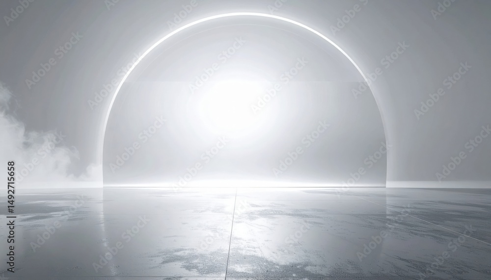 Poster illumination event with geometric design in a modern studio minimalist environment aesthetic viewpoi