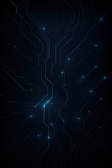 Intricate network of glowing circuits illuminates a dark background in a mesmerizing display of technology and innovation