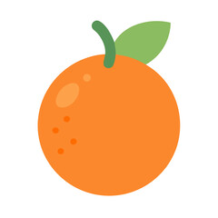 Flat design orange illustration against a black background