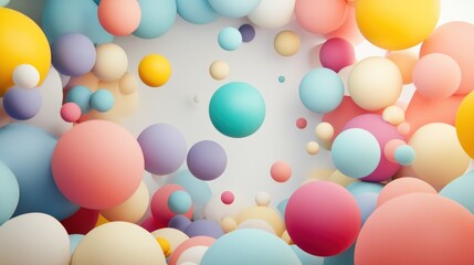 Colorful sphere aesthetic