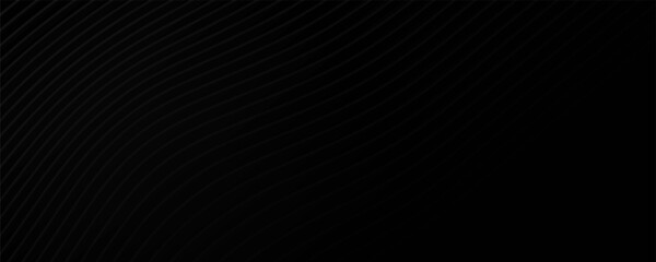 Black oblique curved lines background vector image