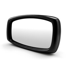 Black plastic convex car side mirror high resolution photo