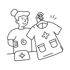 Uniform vector outline illustrations. EPS 10 file