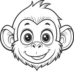 vector illustration of cartoon lion