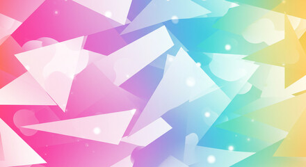 Abstract colorful hexagonal tile pattern, creating a vibrant and modern backdrop