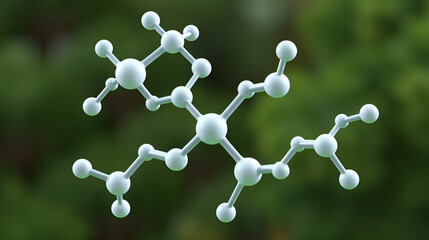 Fluconazole rotating molecular structure, 3d model of molecule, antifungal medication, looped video