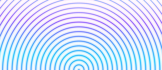Abstract Glowing Concentric Semicircles in Blue and Purple for Modern Design Backgrounds.