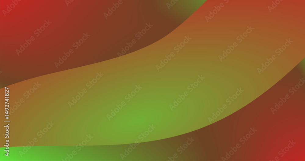 Aufkleber red green gradient abstract background with red green fluid gradient shape