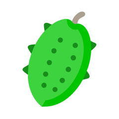 Illustration of kiwano melon on a black background