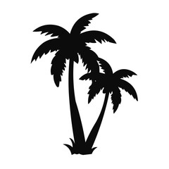 Obraz premium palm tree silhouette
