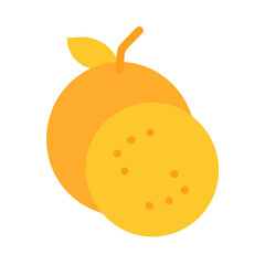 Stylized whole and cut yellow peach on dark backdrop