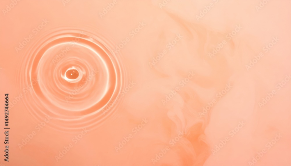Poster ripple effect action on water surface natural setting digital image calm environment close-up view t