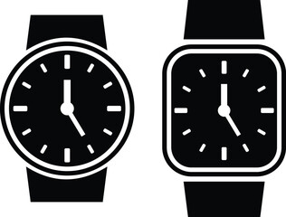 Time and clock icons set. Time management concept, fast stopwatch, rest watch watch clock sign collection speed clock symbol vector isolated on transparent background.