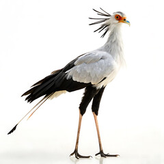 Fototapeta premium Majestic Secretarybird A Stunning Portrait of an African Bird of Prey