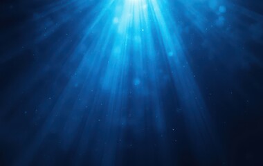Fototapeta premium Grainy gradient design light blue ray dark blue background