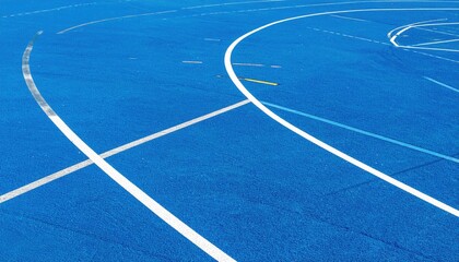 Running track curves sports field image urban environment aerial view athletic concept for fitness enthusiasts