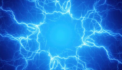 Obraz premium Electric surge of lightning strikes nature's fury digital artwork abstract environment dynamic viewpoint