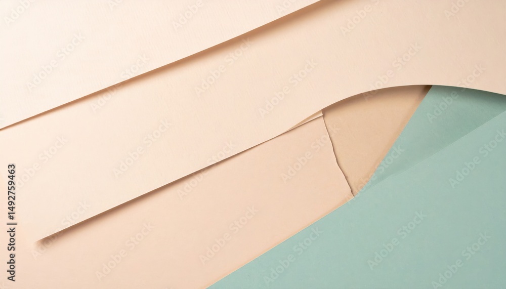 Poster creative paper layering techniques for modern graphic design studio workspace digital art minimalist