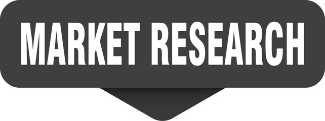 market research sticker. market research sign on transparent background