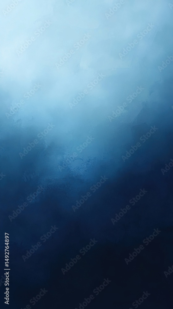Poster abstract blue gradient background texture digital art style painting from light to dark color transi