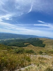 Naklejka premium Piękne widoki nad polskimi górami