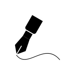 signature line icon, modern vector isolated on white background.