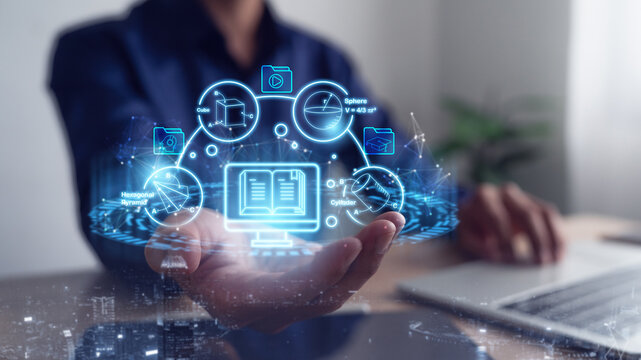 Global digital connectivity, online education platforms, virtual classrooms, skills development