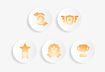 Award, Premium Badge, Rank, Shield, and Champion Icons for Prizes and Recognition