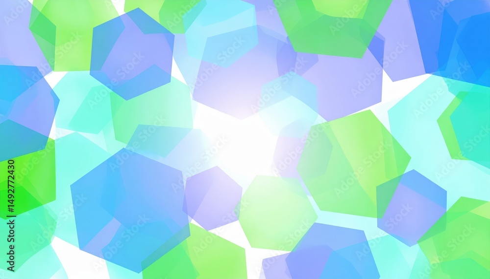 Poster dynamic geometric shapes burst of color abstract design digital art vibrant environment creative con