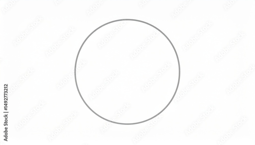 Poster circular graphic design concept digital workspace visual art minimalist environment top-down view cr
