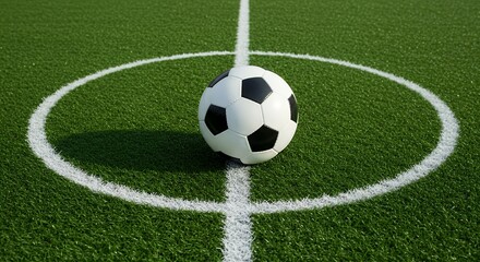 Soccer Ball on the Pitch
